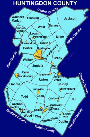 Huntingdon  County Townships